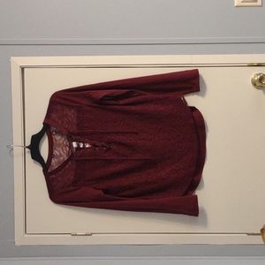 No Boundaries long sleeve blouse XL 15/17